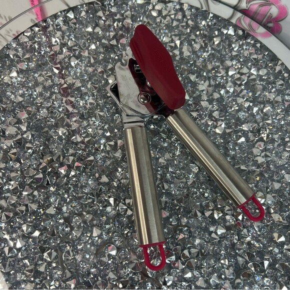 Other - Red Silicone-Tipped Stainless Steel Can Opener